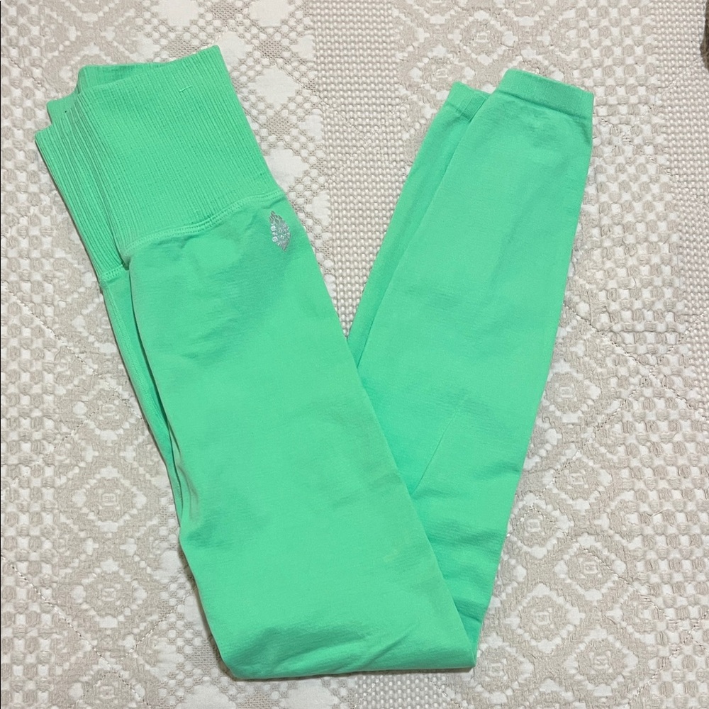 Free People Movement Leggings in Lime Green